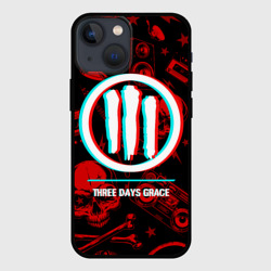 Чехол для iPhone 13 mini Three Days Grace rock glitch