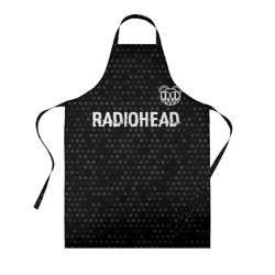 Фартук 3D Radiohead glitch на темном фоне: символ сверху