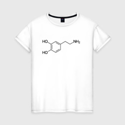 Дофаминчик – Женская футболка хлопок с принтом купить со скидкой в -20%