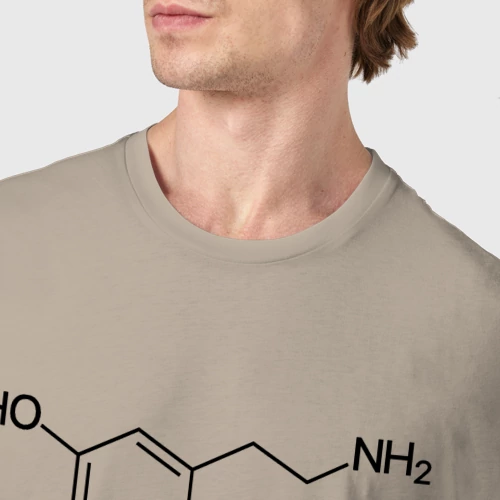 Мужская футболка хлопок с принтом Дофаминчик, фото #4