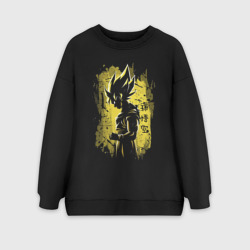 Женский свитшот oversize без начеса хлопок Goku Son - Dragon Ball - Character