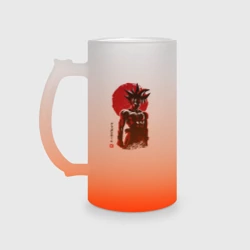 Кружка пивная матовое стекло Goku Son - Dragon Ball - Japan style