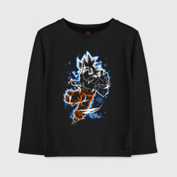 Детский лонгслив хлопок Dragon Ball - Son Goku - neon