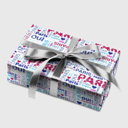 Бумага для упаковки 3D Парижская бумага с надписями - текстура - фото 5