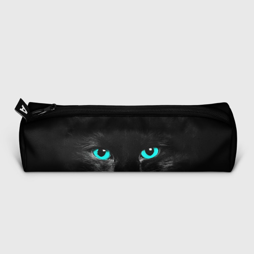 Пенал школьный 3D Чёрный кот с бирюзовыми глазами - фото 2