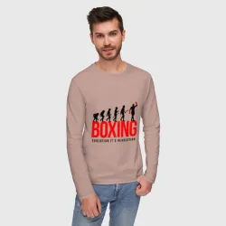 Мужской лонгслив хлопок Boxing evolution - фото 2
