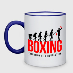 Кружка двухцветная Boxing evolution