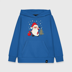 Детская толстовка хлопок Дед Мороз с подарками Новый год