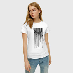 Женская футболка хлопок Зебра - штрих код - фото 2