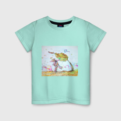 ветренный день – Детская футболка хлопок с принтом купить со скидкой в -20%