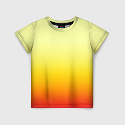Детская футболка 3D Солнечный градиент без рисунка