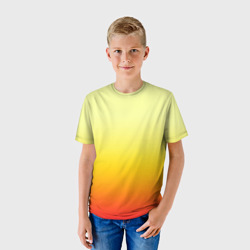 Детская футболка 3D Солнечный градиент без рисунка - фото 2