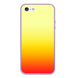 Чехол для iPhone 5/5S матовый Солнечный градиент без рисунка