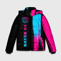 Зимняя куртка для мальчиков 3D Bayer 04 - neon gradient: по-вертикали