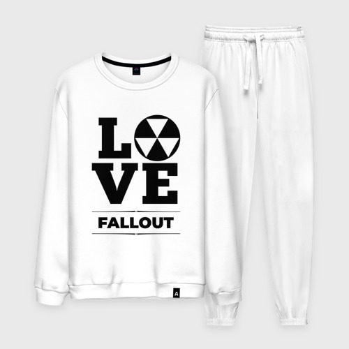Мужской костюм хлопок с принтом Fallout love classic, вид спереди #2