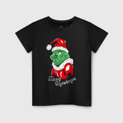 Детская футболка хлопок Merry Christmas, Santa Claus Grinch