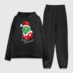 Женский костюм хлопок Oversize Merry Christmas, Santa Claus Grinch