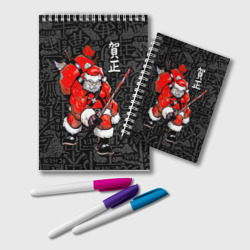 Santa Claus Samurai – Блокнот с принтом купить