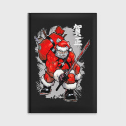 Санта Клаус самурай – Ежедневник с принтом купить