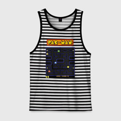 Мужская майка хлопок Pac-Man на ZX-Spectrum