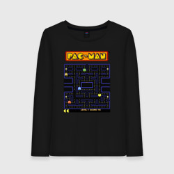 Женский лонгслив хлопок Pac-Man на ZX-Spectrum