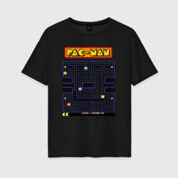 Женская футболка хлопок Oversize Pac-Man на ZX-Spectrum