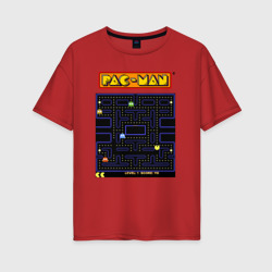 Женская футболка хлопок Oversize Pac-Man на ZX-Spectrum