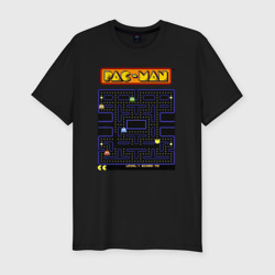 Мужская футболка хлопок Slim Pac-Man на ZX-Spectrum