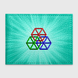 Обложка для студенческого билета Невозможная геометрия - оптическая иллюзия