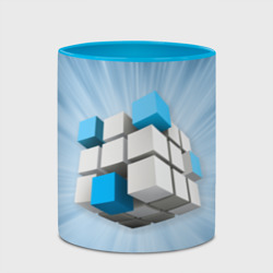 Кружка с полной запечаткой Трёхцветный кубик Рубика - фото 2