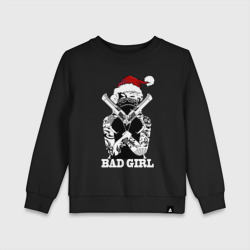 Детский свитшот хлопок Bad girl with guns