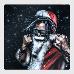 Магнитный плакат 3Х3 Cool Santa Rastaman