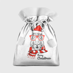 Подарочный 3D мешок Santa Rabbit. Merry Christmas!