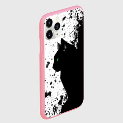 Чехол для iPhone 11 Pro Max матовый Черный кот в чернилах - фото 2