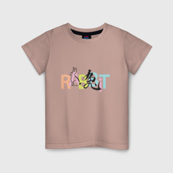 Детская футболка хлопок Иероглиф - кролик