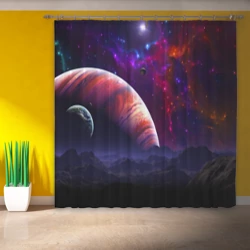 Фотошторы Бесконечное космическое пространство - Планета - фото 2