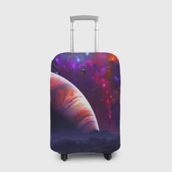 Чехол для чемодана 3D Бесконечное космическое пространство - Планета