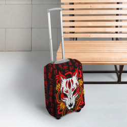 Чехол для чемодана 3D Кицунэ японская лиса - фото 2