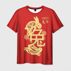 Китайские золотые кролики – Мужская футболка 3D с принтом купить со скидкой в -26%