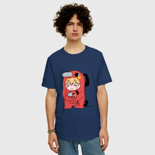Мужская футболка хлопок Oversize с принтом Пачита и дэнджи, фото на моделе #1