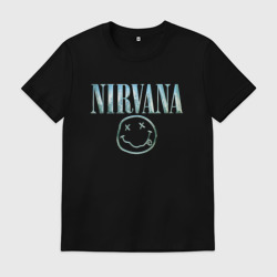 Мужская футболка хлопок Nirvana смайл