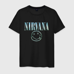 Nirvana смайл – Мужская футболка хлопок с принтом купить со скидкой в -20%