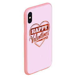 Чехол для iPhone XS Max матовый Happy Valentine's Day - фото 2