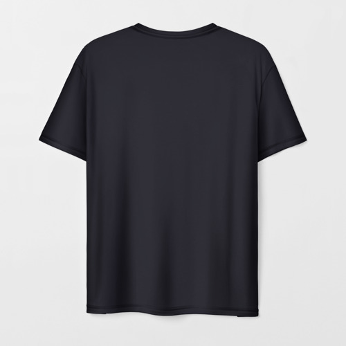 Мужская футболка 3D Неоновая капибара на чёрном фоне, цвет 3D печать - фото 2