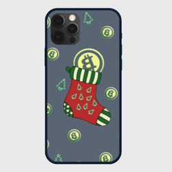 Christmas funny bitcoin – Чехол для iPhone 12 Pro Max с принтом купить