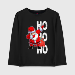 Детский лонгслив хлопок Through the snow Santa Claus dabbing