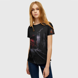 Женская футболка 3D Тоннель Метро - фото 2