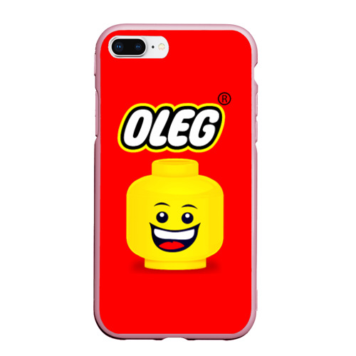 Чехол для iPhone 7Plus/8 Plus матовый Олег Lego, цвет розовый