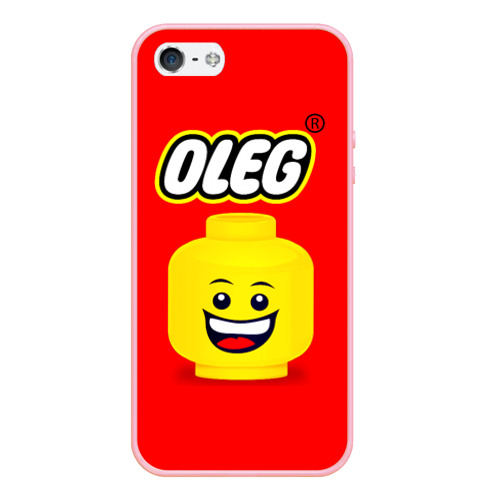 Чехол для iPhone 5/5S матовый Олег Lego, цвет баблгам