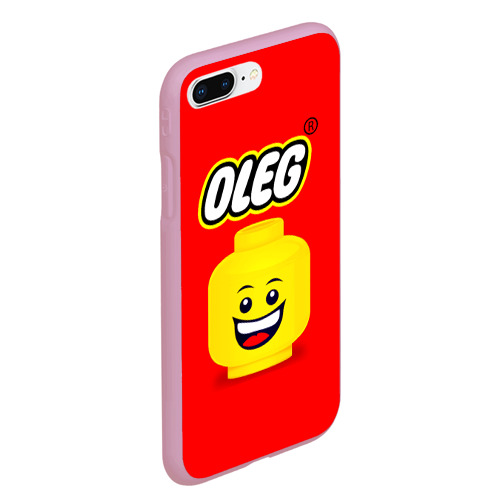 Чехол для iPhone 7Plus/8 Plus матовый Олег Lego, цвет розовый - фото 3